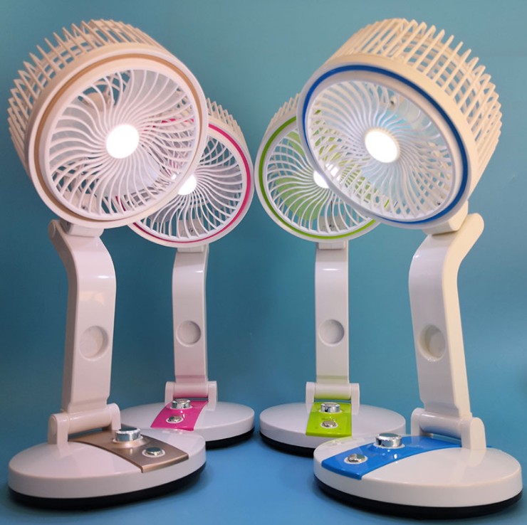 Rechargeable table fan
